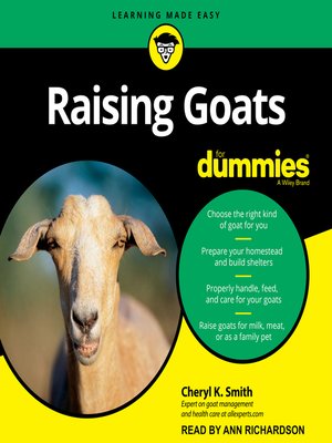 cover image of Raising Goats for Dummies